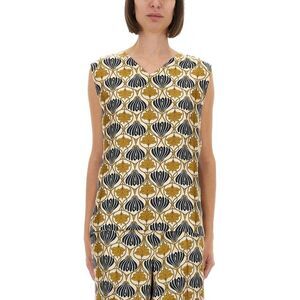 S MAX MARA Relaxed Fit Cotton Jersey T-Shirt Women YELLOW T-Shirts & Tops